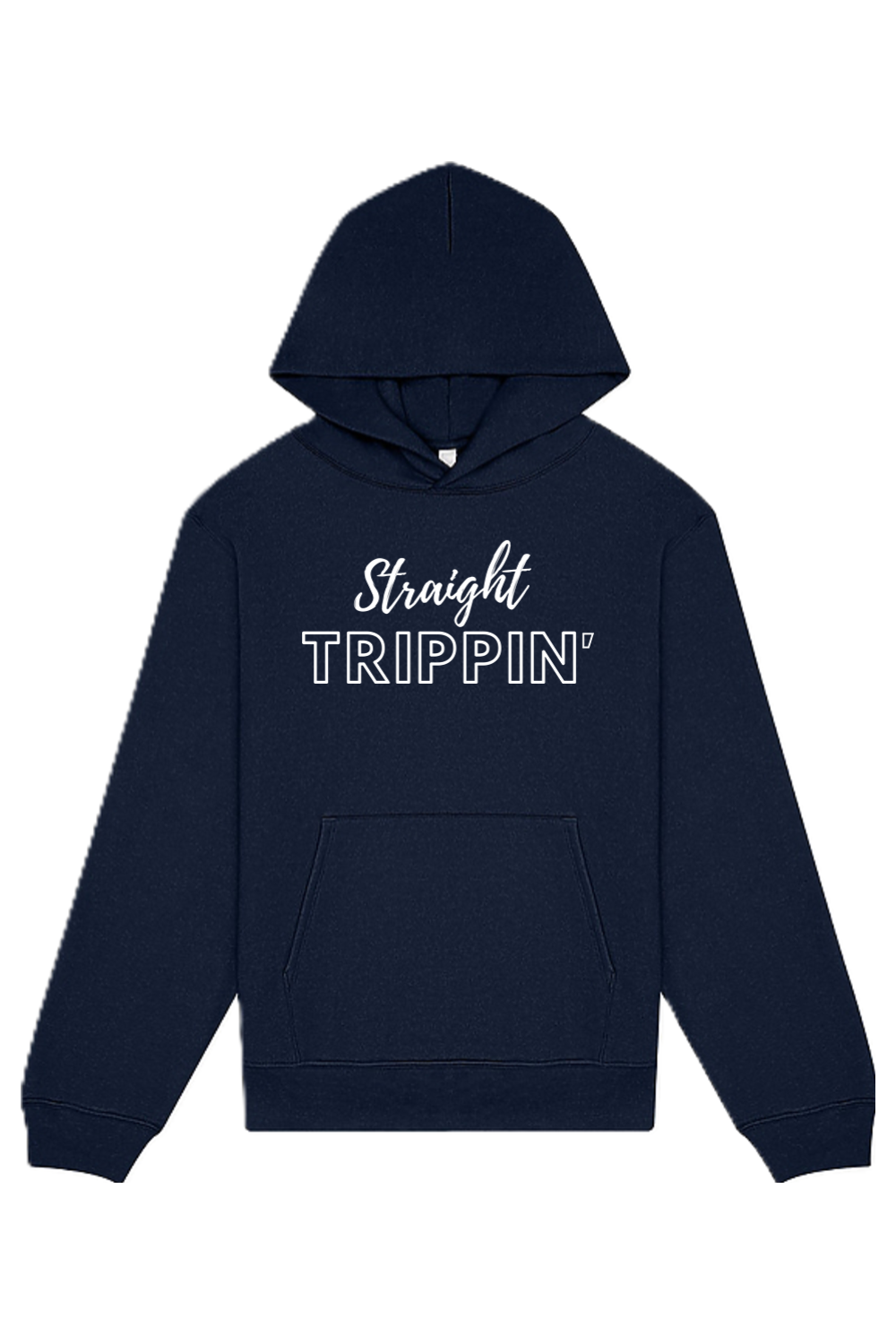Straight Trippin' - White Font Unisex Heavyweight Hoodie