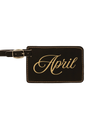 April - 4 1/4" x 2 3/4" Laserable Leatherette Luggage Tag