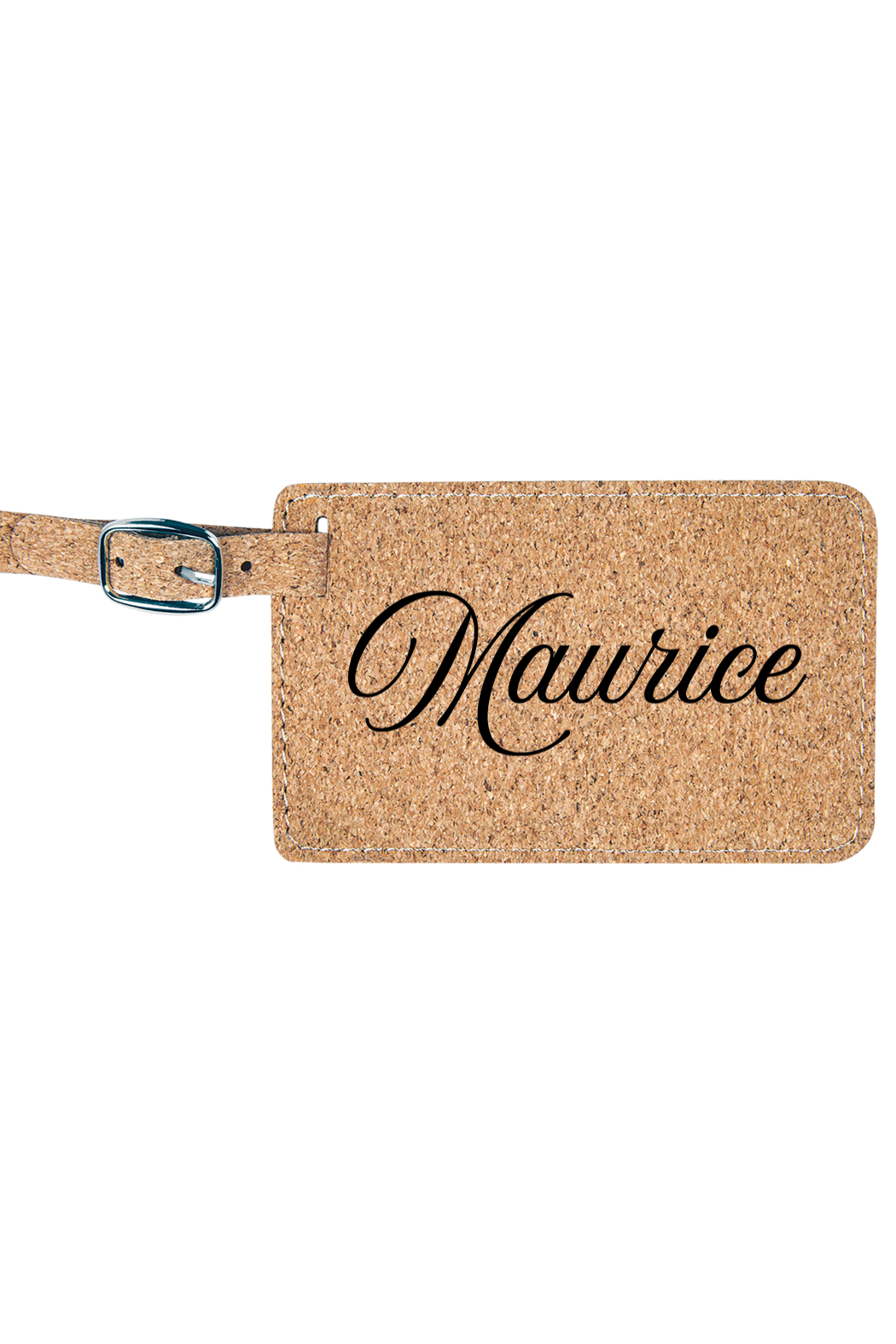 Maurice - 4 1/4" x 2 3/4" Laserable Leatherette Luggage Tag
