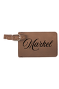 Markel - 4 1/4" x 2 3/4" Laserable Leatherette Luggage Tag