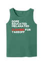 Cleared for Takeoff - White/Red Font Unisex Tank Top