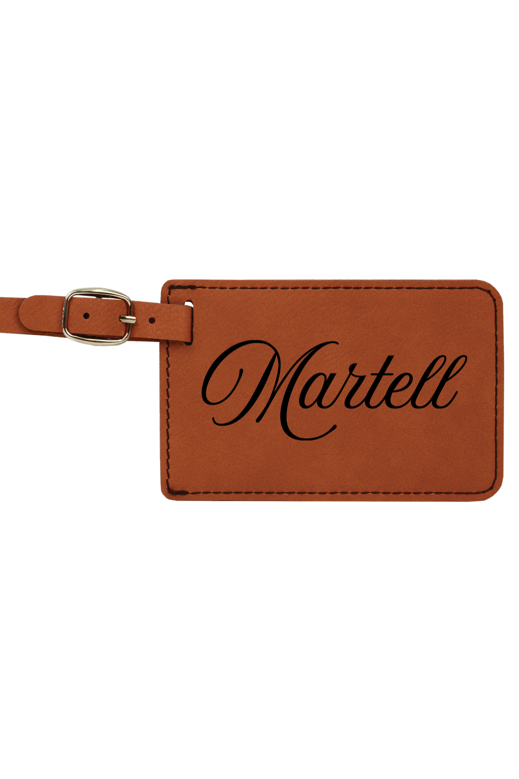 Martell - 4 1/4" x 2 3/4" Laserable Leatherette Luggage Tag