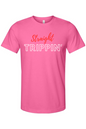 Straight Trippin' - Red/White Font Unisex Short Sleeve Shirt