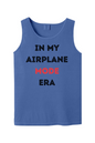 Airplane Mode Era - Black/Red Font Unisex Tank Top