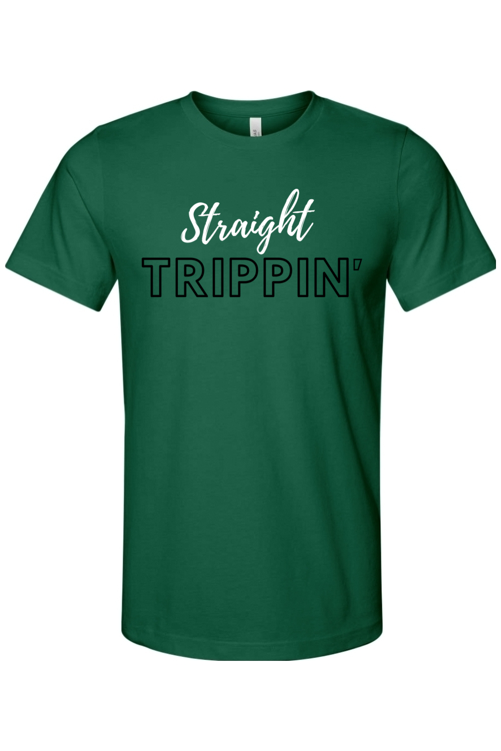 Straight Trippin' - White/Black Font Unisex Short Sleeve Shirt
