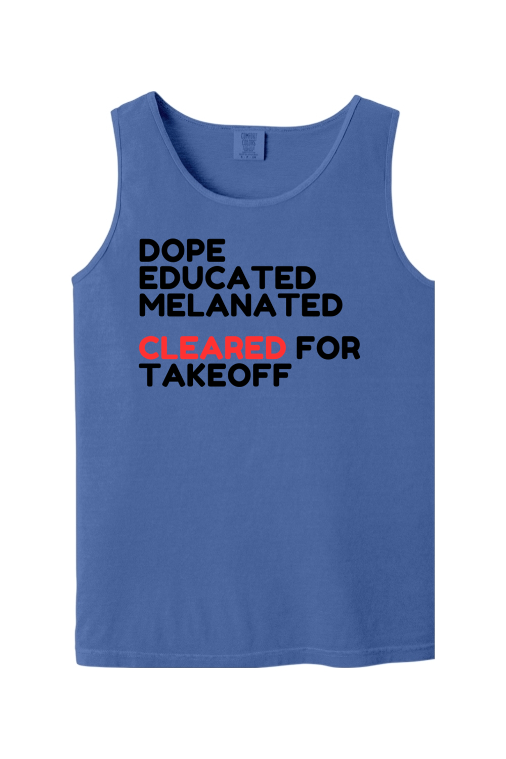 Cleared for Takeoff - Black/Red Unisex Tank Top