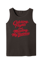Minding My Business - Red Font Unisex Tank Top