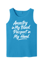 Ancestry in My Blood - White Font Unisex Tank Top
