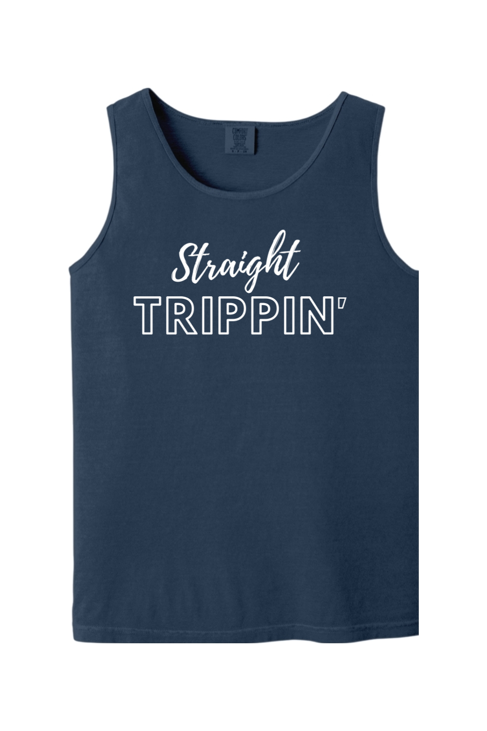 Straight Trippin' - White Font Unisex Tank Top