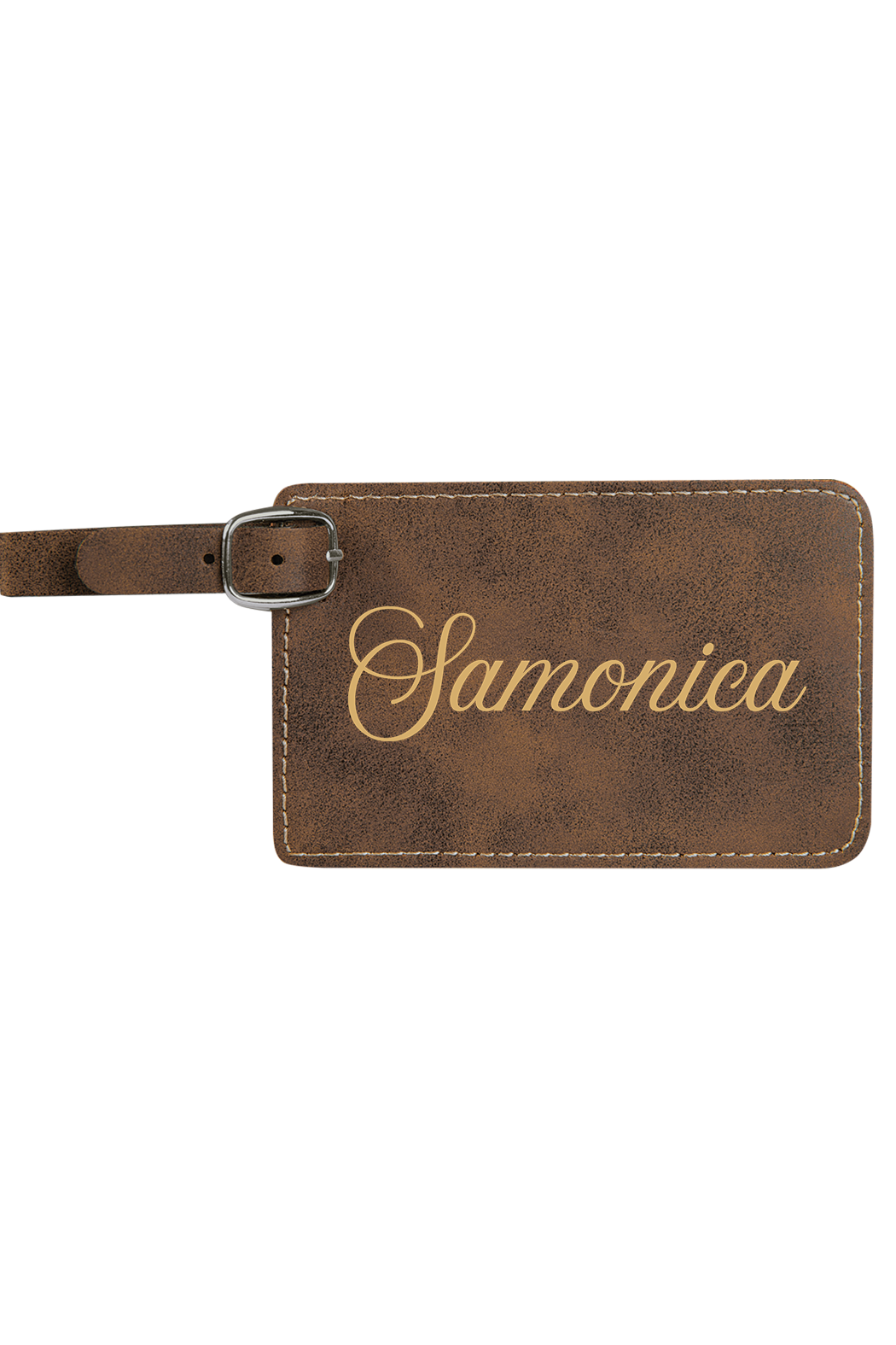 Samonica - 4 1/4" x 2 3/4" Laserable Leatherette Luggage Tag