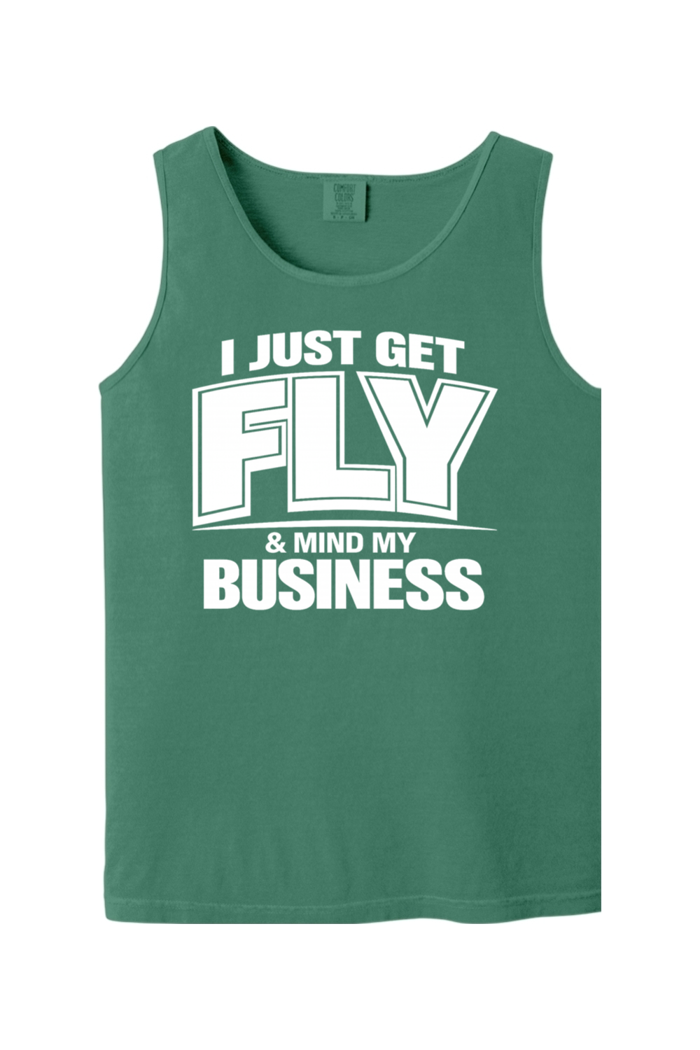 Get Fly & Minding My Business V2 - White Font Unisex Tank Top