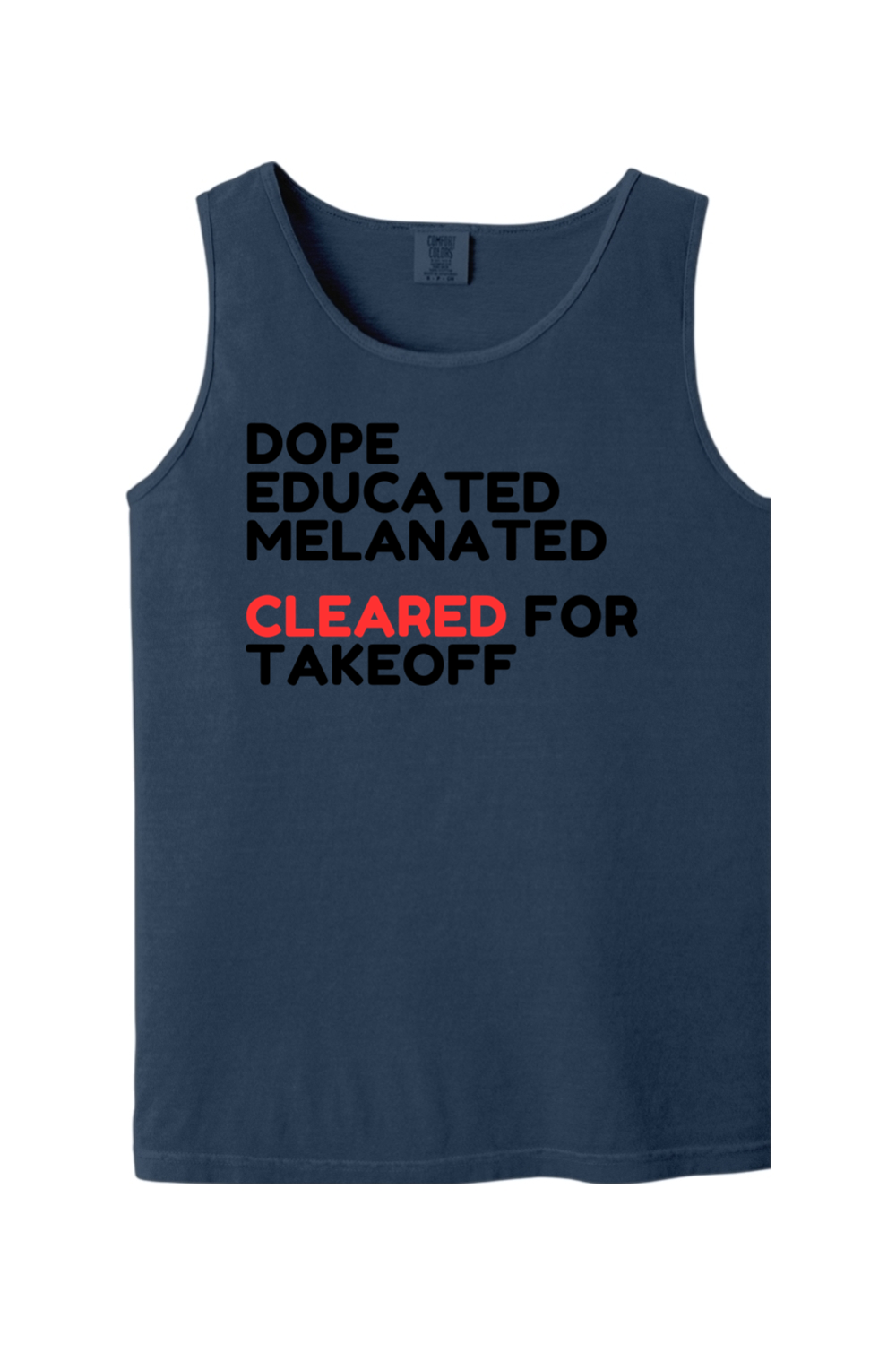 Cleared for Takeoff - Black/Red Unisex Tank Top