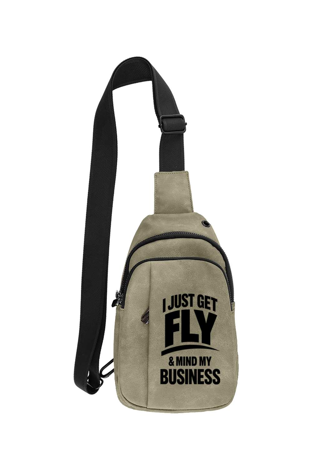 Get Fly & Mind My Business - Leatherette Explorer Crossbody Bag