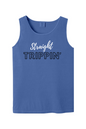 Straight Trippin' - White/Black Font Unisex Tank Top