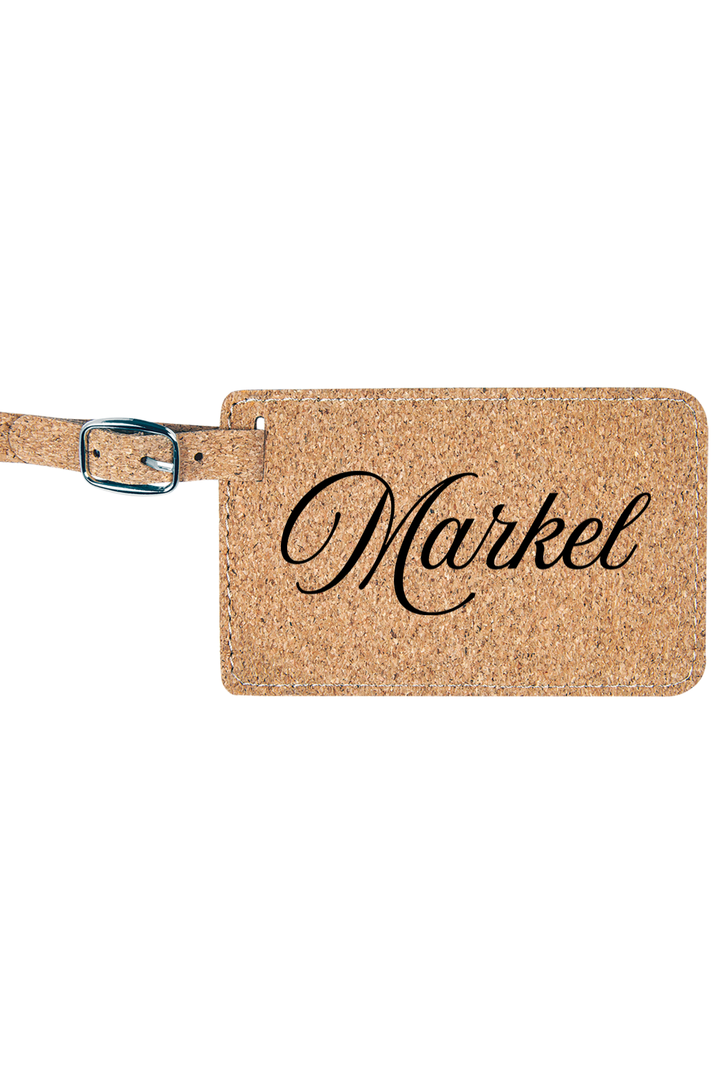 Markel - 4 1/4" x 2 3/4" Laserable Leatherette Luggage Tag