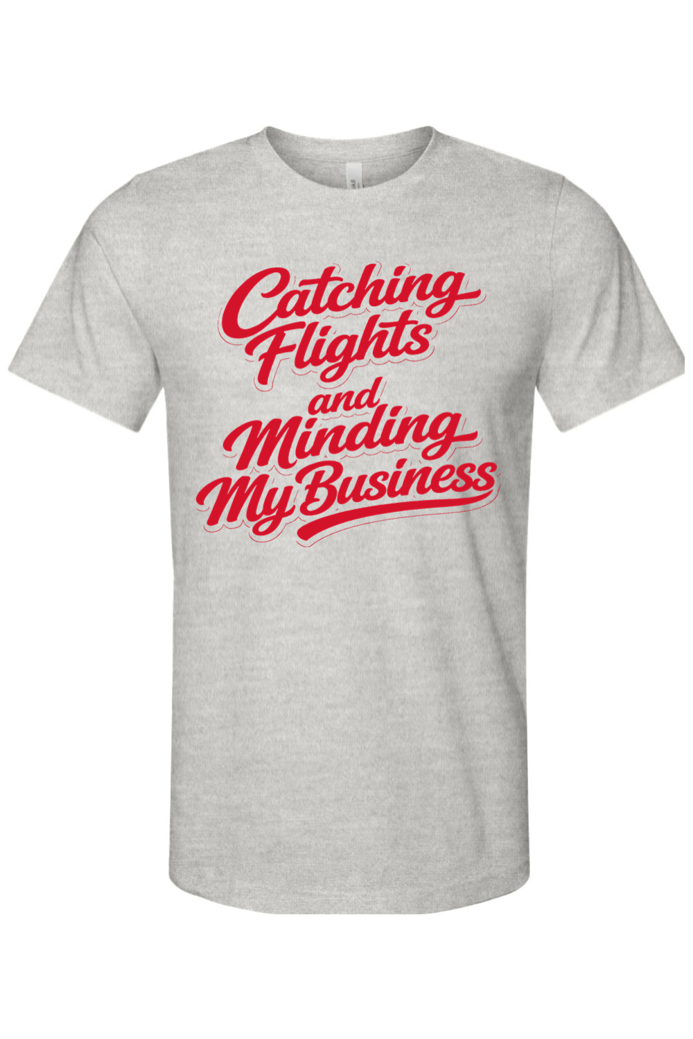 Minding My Business - Red Font Unisex Short Sleeve Shirt
