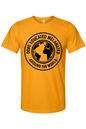 Dope Educated Melanated Stamp - Black Font Unisex Short Sleeve Shirt