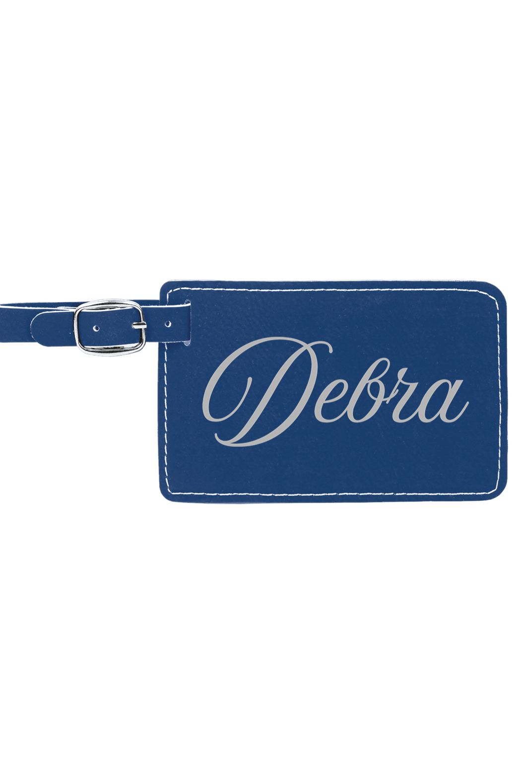 Debra - 4 1/4" x 2 3/4" Laserable Leatherette Luggage Tag