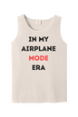 Airplane Mode Era - Black/Red Font Unisex Tank Top