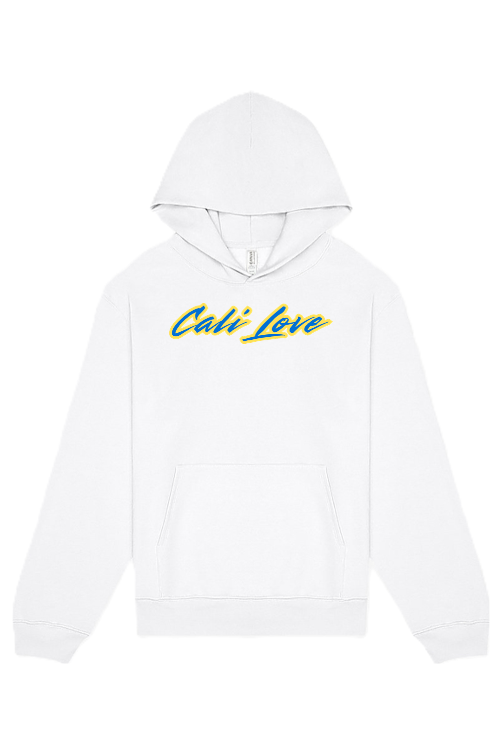 Cali Love - Yellow/Blue Font Unisex Heavyweight Hoodie