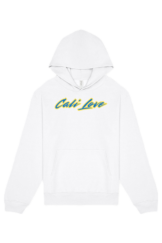 Cali Love - Yellow/Blue Font Unisex Heavyweight Hoodie