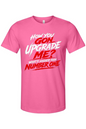 How You Gon Upgrade Me? - White/Red Font Unisex Short Sleeve Shirt