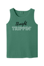 Straight Trippin' Black/White Font Unisex Tank Top