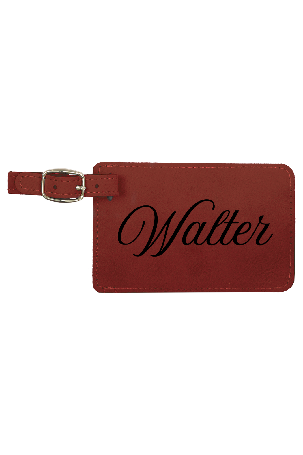 Walter - 4 1/4" x 2 3/4" Laserable Leatherette Luggage Tag