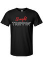 Straight Trippin' - Red/White Font Unisex Short Sleeve Shirt