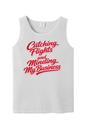 Minding My Business - Red Font Unisex Tank Top