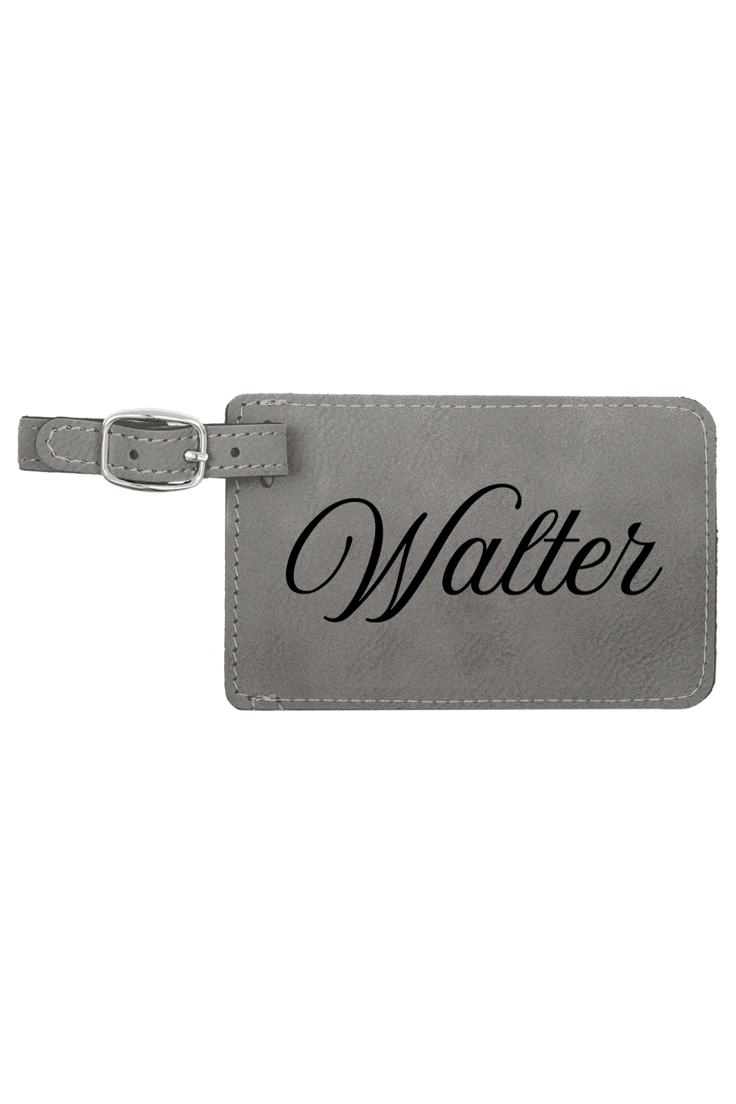 Walter - 4 1/4" x 2 3/4" Laserable Leatherette Luggage Tag