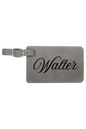 Walter - 4 1/4" x 2 3/4" Laserable Leatherette Luggage Tag