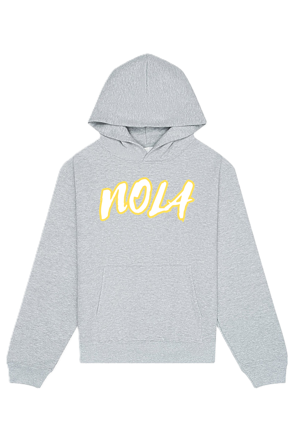 NOLA - Gold/White Font Unisex Heavyweight Hoodie