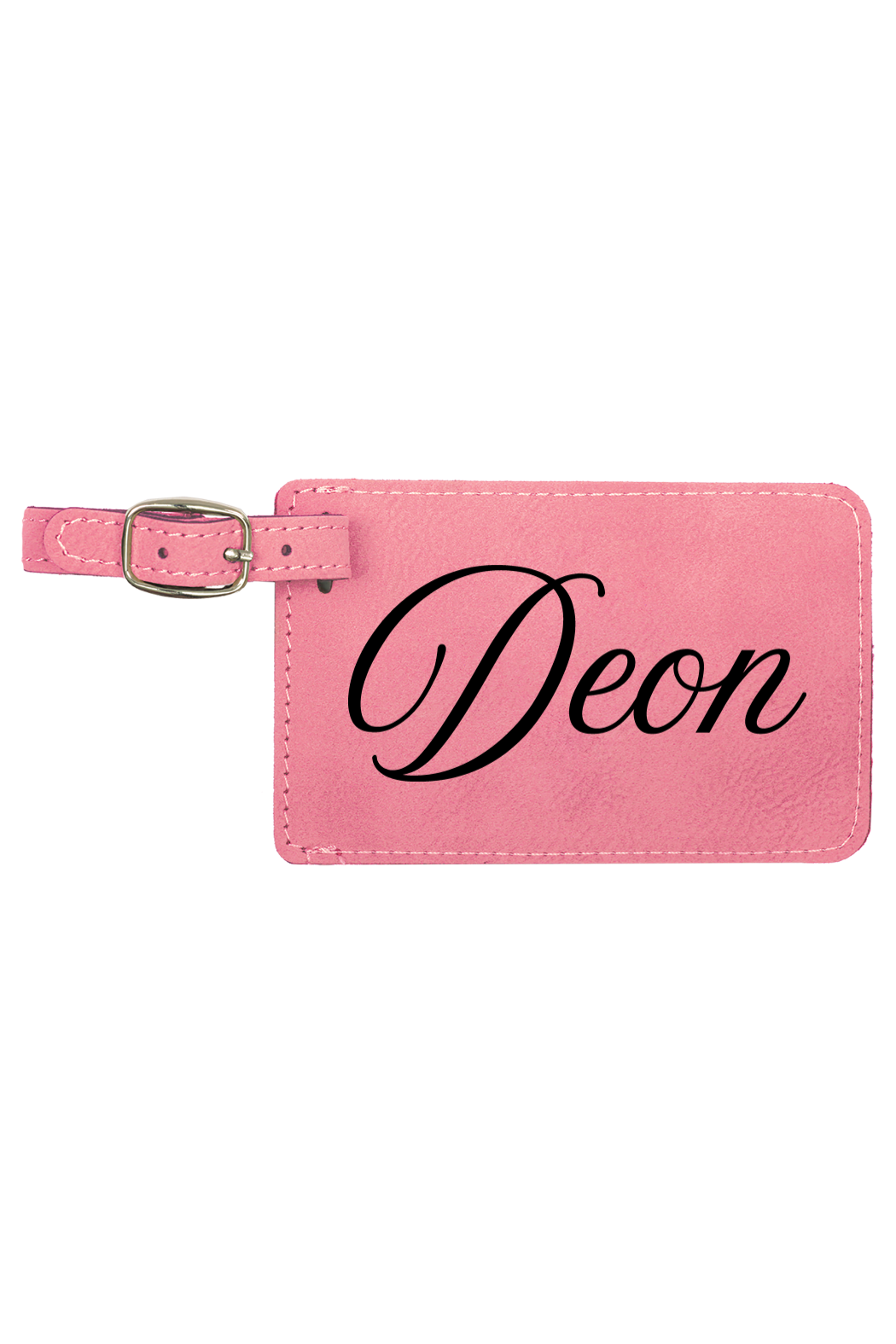 Deon - 4 1/4" x 2 3/4" Laserable Leatherette Luggage Tag