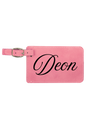Deon - 4 1/4" x 2 3/4" Laserable Leatherette Luggage Tag