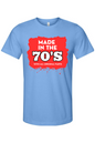 Made in the 70s  Original Parts - White/Red Font Unisex Short Sleeve Shirt