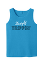 Straight Trippin' - White/Black Font Unisex Tank Top