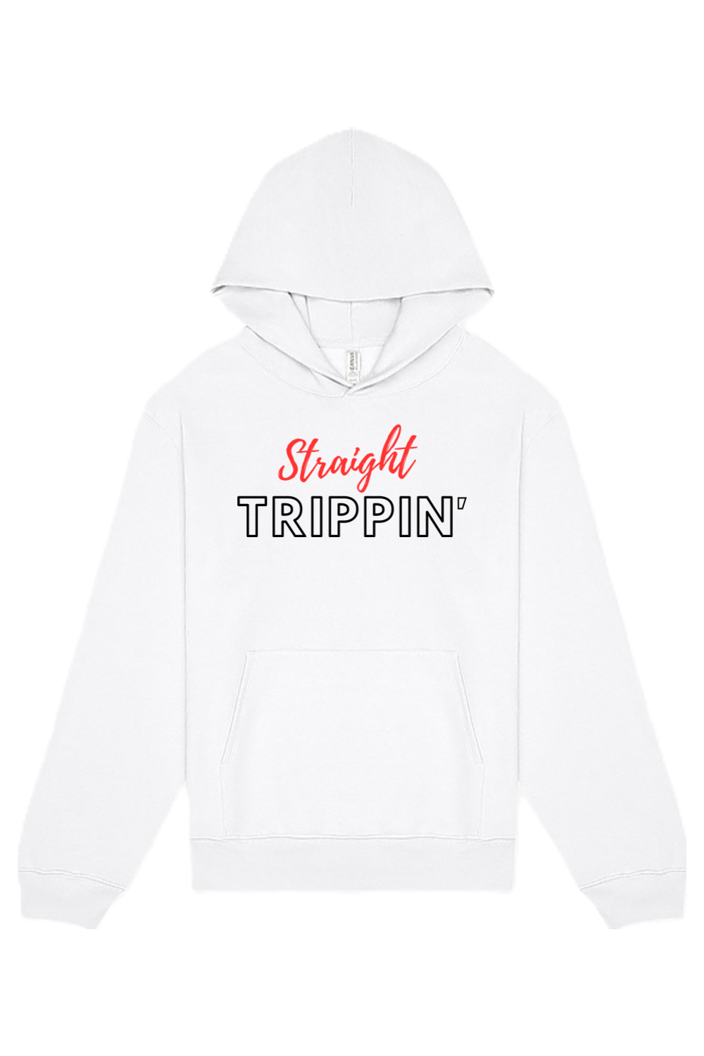 Straight Trippin' - Red/Black Font Unisex Heavyweight Hoodie