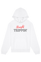 Straight Trippin' - Red/Black Font Unisex Heavyweight Hoodie