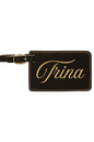 Trina - 4 1/4" x 2 3/4" Laserable Leatherette Luggage Tag