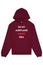 Airplane Mode Era - White/Red Front Unisex Heavyweight Hoodie