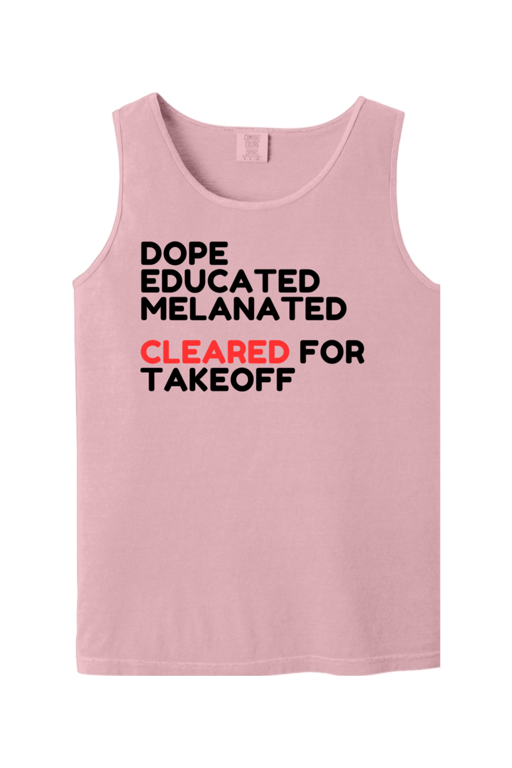 Cleared for Takeoff - Black/Red Unisex Tank Top