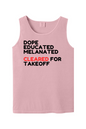 Cleared for Takeoff - Black/Red Unisex Tank Top