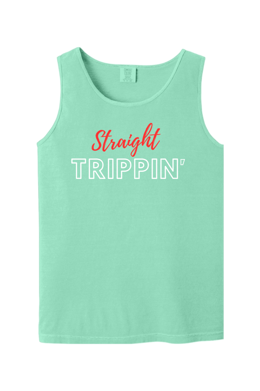 Straight Trippin' - Red/White Font Unisex Tank Top