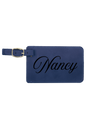 Nancy - 4 1/4" x 2 3/4" Laserable Leatherette Luggage Tag