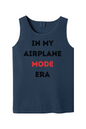 Airplane Mode Era - Black/Red Font Unisex Tank Top