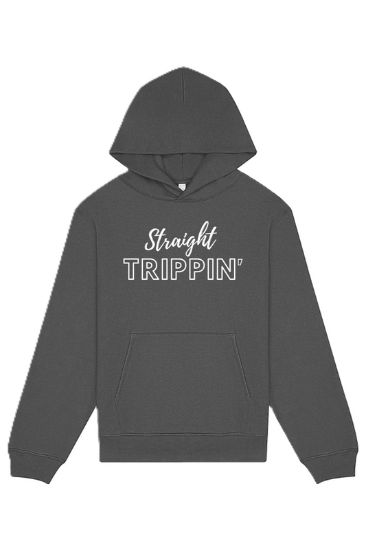 Straight Trippin' - White Font Unisex Heavyweight Hoodie