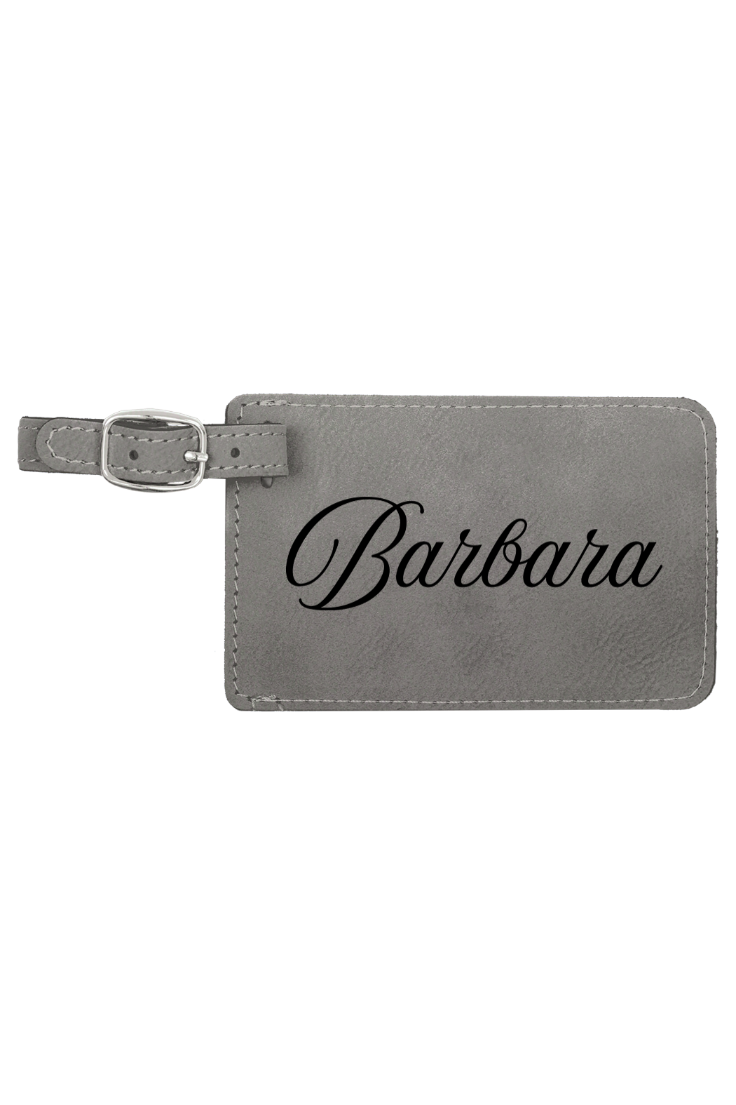 Barbara - 4 1/4" x 2 3/4" Laserable Leatherette Luggage Tag