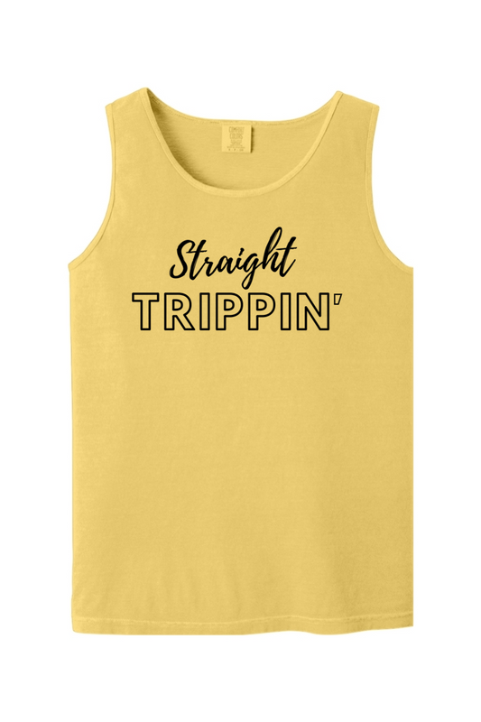 Straight Trippin' - Black Font Unisex Tank Top