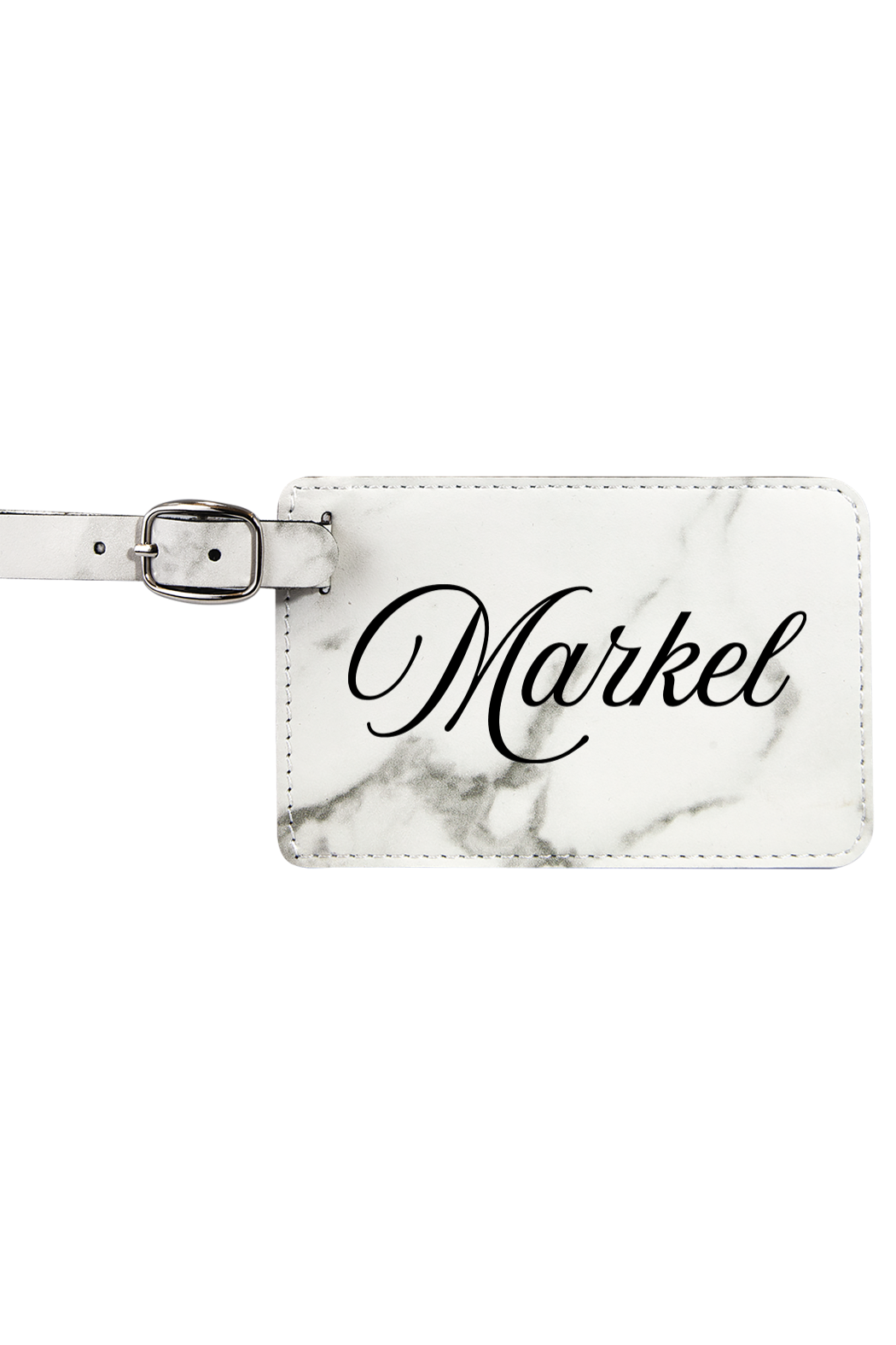 Markel - 4 1/4" x 2 3/4" Laserable Leatherette Luggage Tag